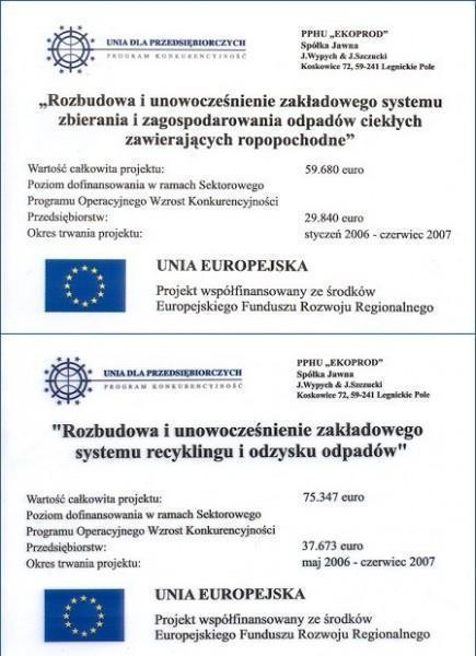 ekoprod certyfikat unia dla przedsiębiorczych